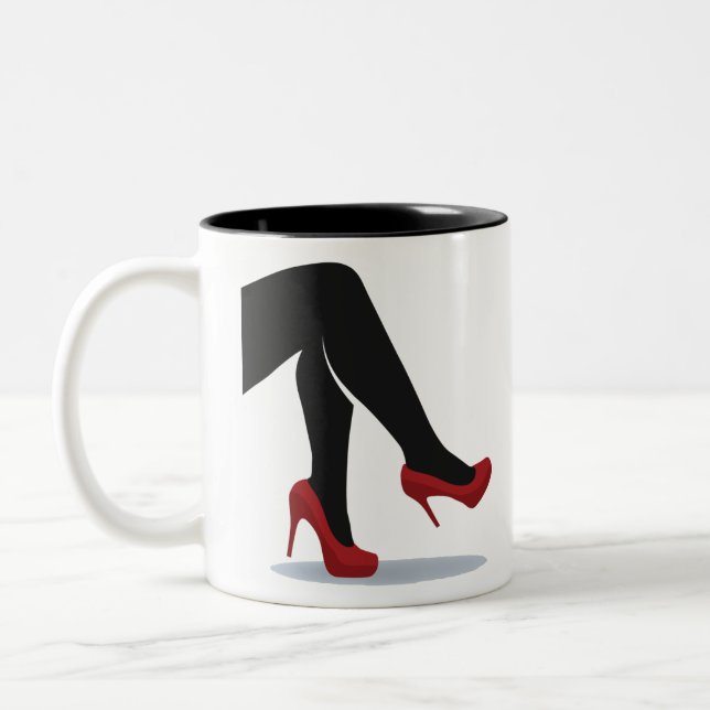 Caneca De Café Em Dois Tons Ícone de Moda (Esquerda)