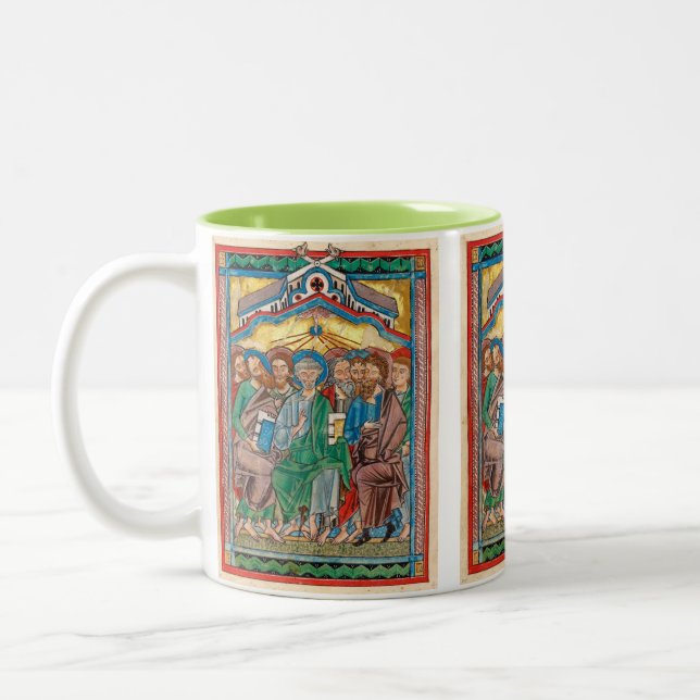 Caneca De Café Em Dois Tons Ícone de Pentecostes Celta (Esquerda)