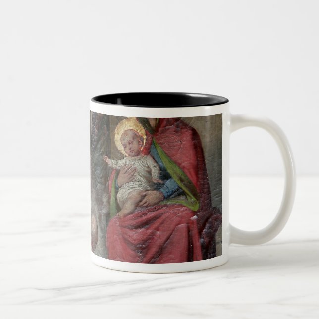 Caneca De Café Em Dois Tons Icongrafia ortodoxa sérvia na Igreja Valjevo. - (Direita)