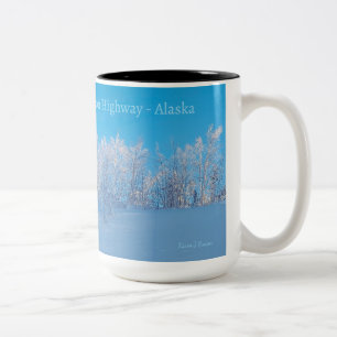 Caneca De Café Em Dois Tons Icy Trees