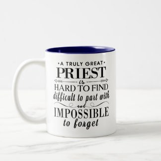Caneca De Café Em Dois Tons Ideia de Presente para Padre Católico Apreciação S