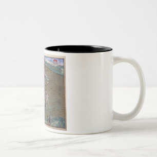 Caneca De Café Em Dois Tons Ideia do lugar de Louis le grande, com o um de t
