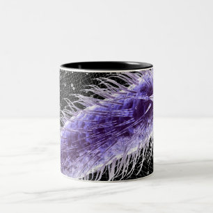 Caneca De Café Em Dois Tons Ideia microscópica de uma pilha dos piloros do