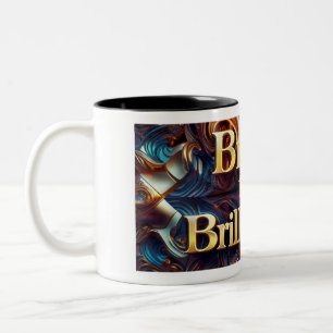 Caneca De Café Em Dois Tons "Ideias Shimmering"