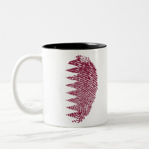 Caneca De Café Em Dois Tons Identidade do Orgulho do País de Impressão Digit