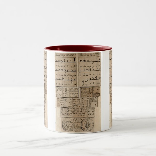 Caneca De Café Em Dois Tons Idiomas antigos (Centro)