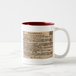 Caneca De Café Em Dois Tons Idiomas Antigos