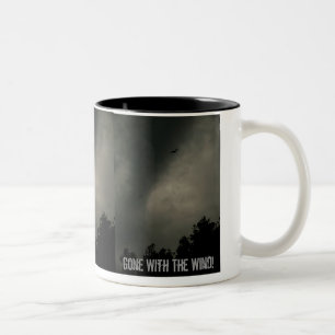 Caneca De Café Em Dois Tons Ido com o vento! - Personalizado