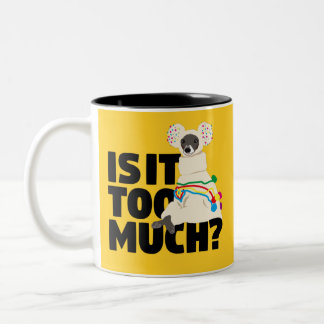 Caneca De Café Em Dois Tons Iggy-Is-It-Too-Much-Black-Text