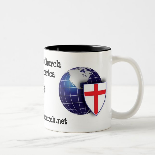 Caneca De Café Em Dois Tons Igreja Anglicana na América do Norte (Direita)