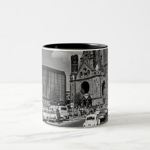 Caneca De Café Em Dois Tons Igreja Memorial Kaiser Wilhelm de Berlim antiga