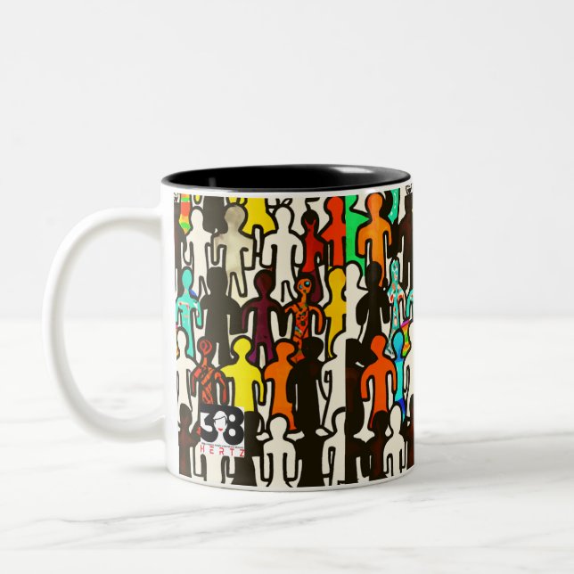 Caneca De Café Em Dois Tons Igualdade Racial (Esquerda)