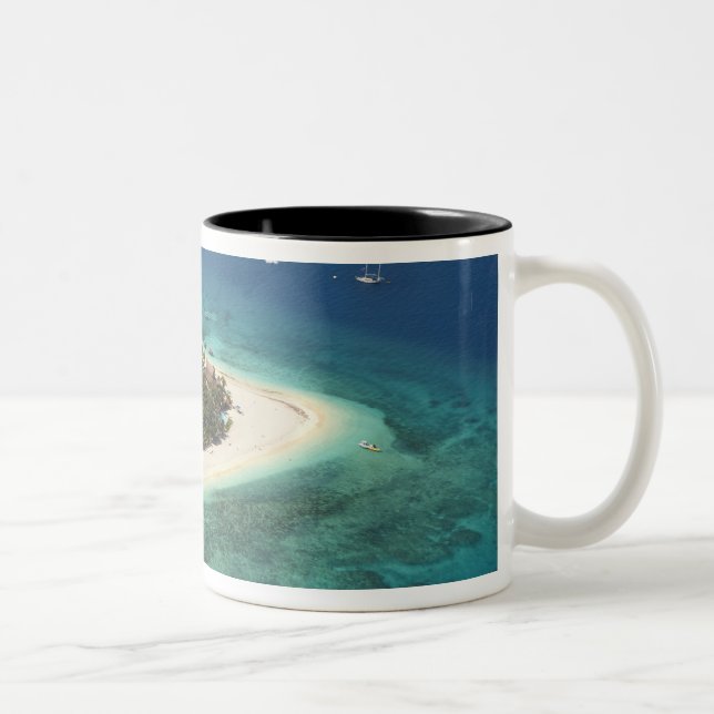 Caneca De Café Em Dois Tons Ilha Beachcomber Resort, Fiji (Direita)
