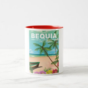 Caneca De Café Em Dois Tons Ilha Bequia no Santo Vincent e Granadinas