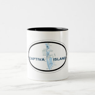 Caneca De Café Em Dois Tons Ilha de Captiva