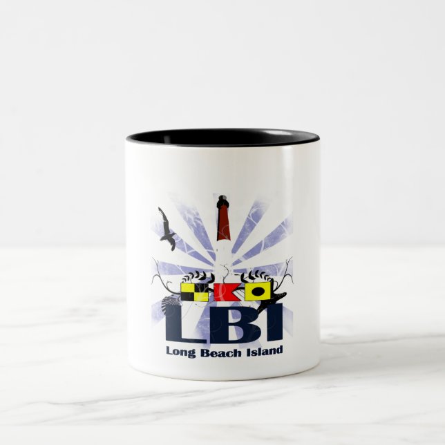 Caneca De Café Em Dois Tons Ilha de Long Beach (Centro)