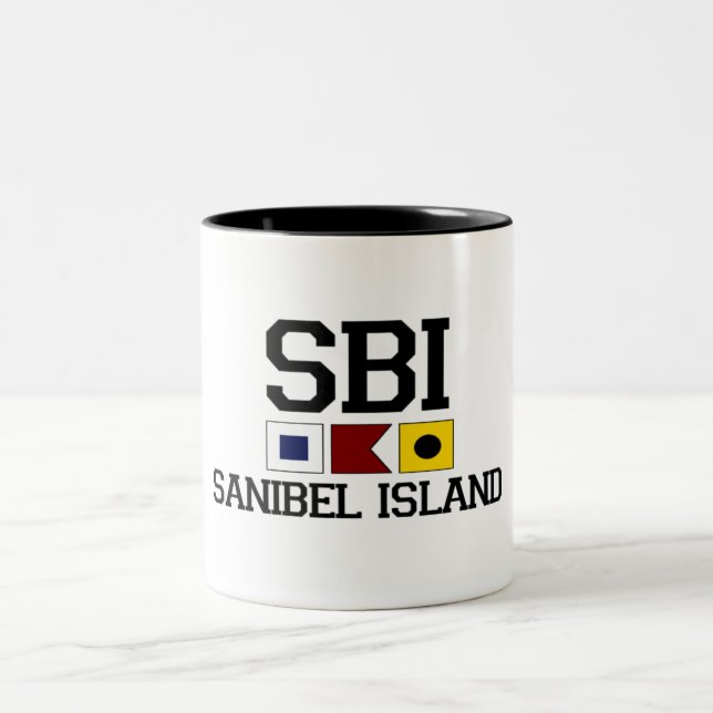 Caneca De Café Em Dois Tons Ilha de Sanibel (Centro)