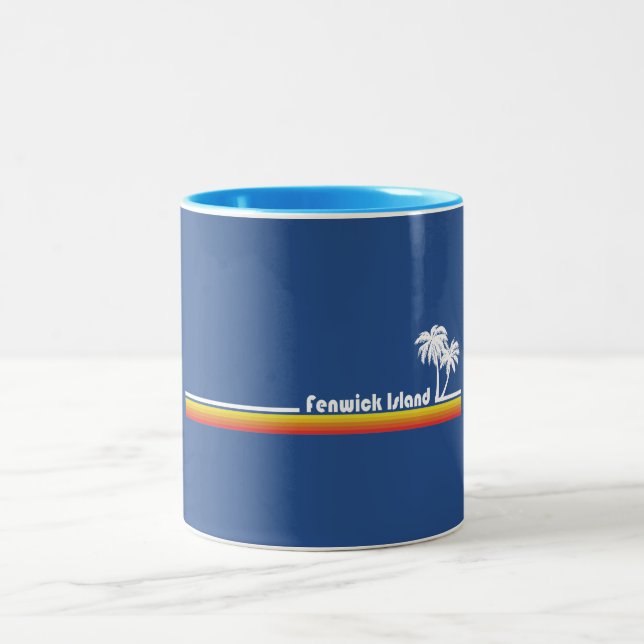Caneca De Café Em Dois Tons Ilha Fenwick, Delaware (Centro)