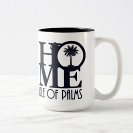 Caneca De Café Em Dois Tons Ilha HOME de Palms 15oz