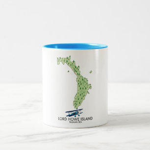 Caneca De Café Em Dois Tons Ilha Lord Howe Mar de Tasmânia
