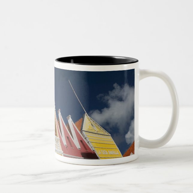 Caneca De Café Em Dois Tons Ilhas ABC, CURACAO, Willemstad: Punda (Direita)
