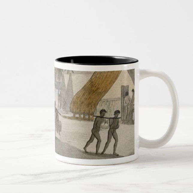 Caneca De Café Em Dois Tons Ilhas de sanduíche - um ocidental que negocia para (Direita)
