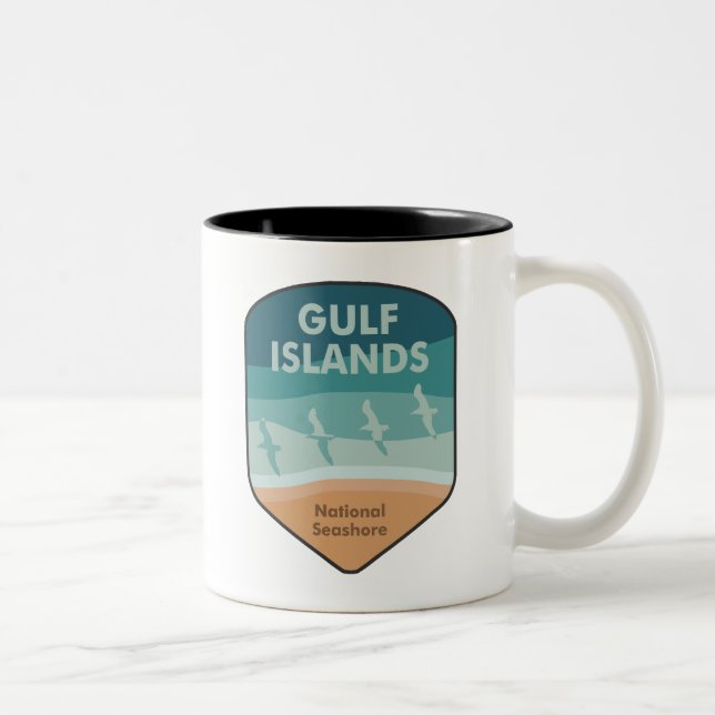 Caneca De Café Em Dois Tons Ilhas do Golfo - Costeiras (Direita)