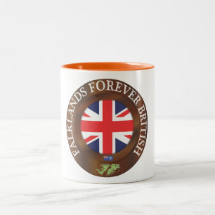 Caneca De Café Em Dois Tons Ilhas Falkland para sempre britânicas