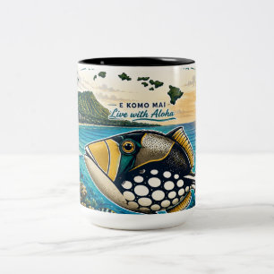 Caneca De Café Em Dois Tons Ilhas Havaí