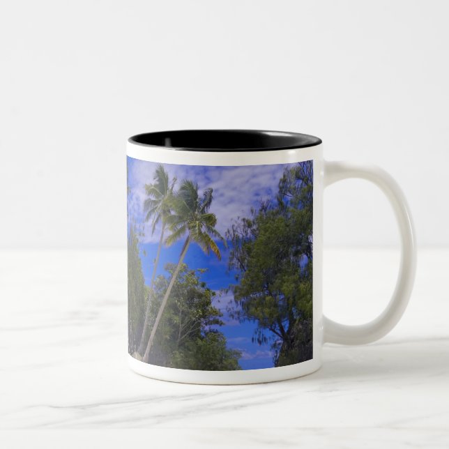 Caneca De Café Em Dois Tons Ilhas Rochosas Palau (Direita)