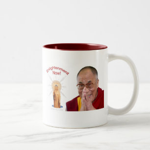 Caneca De Café Em Dois Tons Iluminação agora! - Dalai Lama