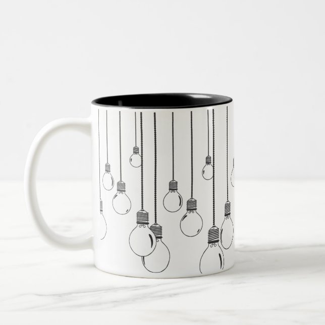 Caneca De Café Em Dois Tons Ilumine coisas acima! (Esquerda)