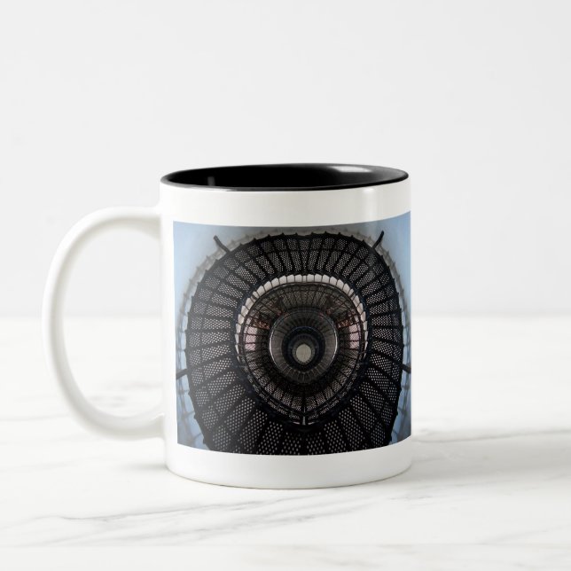 Caneca De Café Em Dois Tons ilusão óptica (Esquerda)