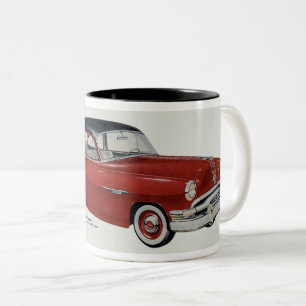 CANECA DE CAFÉ EM DOIS TONS ILUSTRAÇÃO AUTOMÁTICA DA VINTAGEM, PONTIAC CHIEFTA