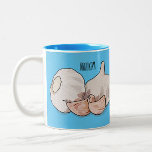 Caneca De Café Em Dois Tons Ilustração de desenho em quadrinhos