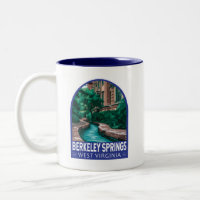 Ilustração de Viagem Berkeley Springs West Virgini
