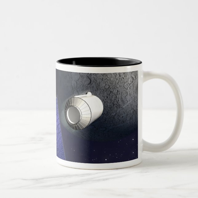 Caneca De Café Em Dois Tons Ilustração do Artista (Direita)