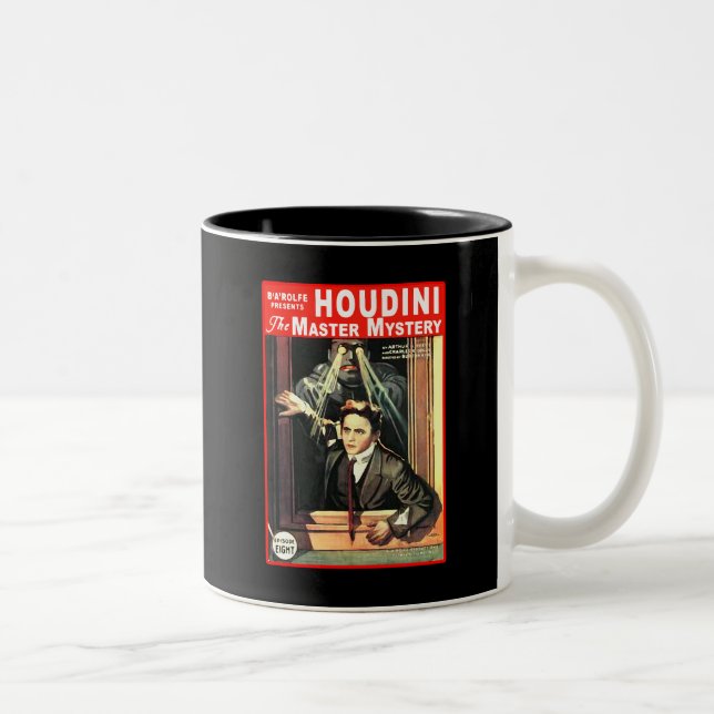 Caneca De Café Em Dois Tons Ilustração do estilo de Harry Houdini Pulp Fiction (Direita)
