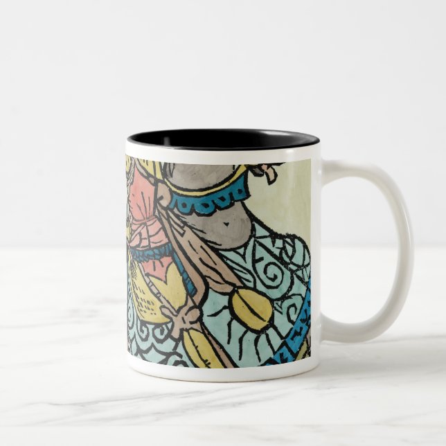 Caneca De Café Em Dois Tons Ilustração "dos contos de Canterbury (Direita)