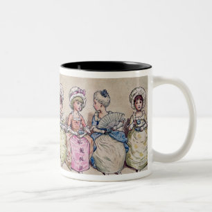 Caneca De Café Em Dois Tons Ilustração para do "o dia dos namorados St.", 19