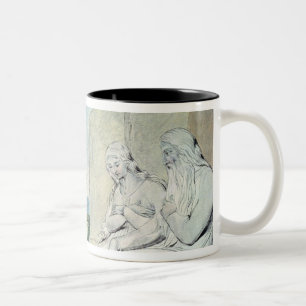 Caneca De Café Em Dois Tons Ilustrações do livro de trabalho