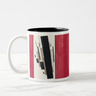 Caneca De Café Em Dois Tons Ilya Chashnik suprematista Composição