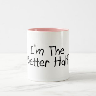 Caneca De Café Em Dois Tons Im a metade melhor