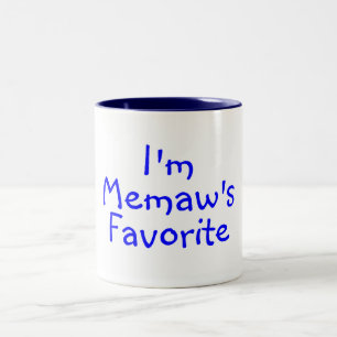 Caneca De Café Em Dois Tons Im azul favorito de Memaws
