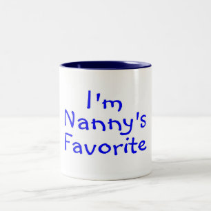 Caneca De Café Em Dois Tons Im azul favorito de Nannys