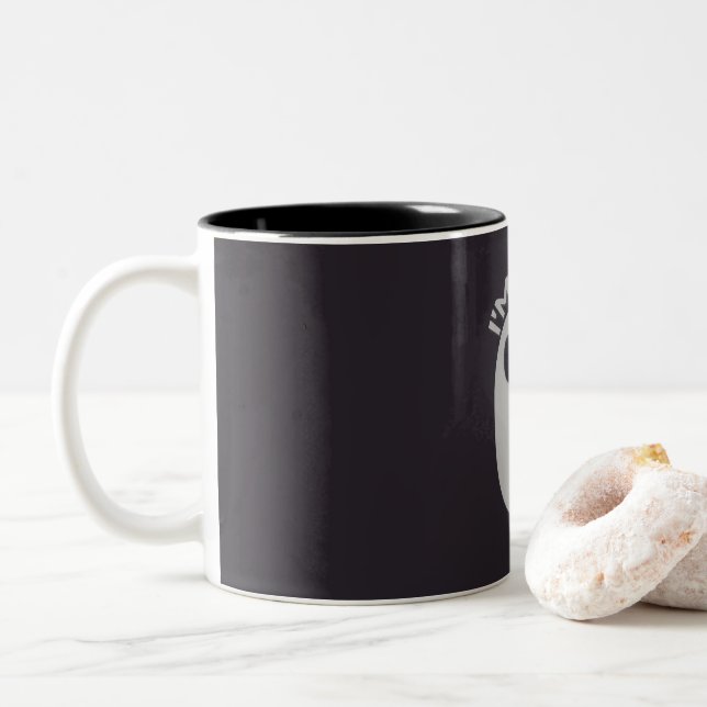 Caneca De Café Em Dois Tons I'm Fine, Everything's Ghost Mug (Com Donut)