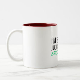 Caneca De Café Em Dois Tons I'm Silently Judging Your Spreadsheet