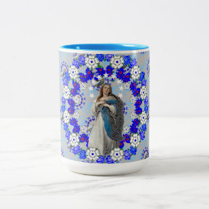 Caneca De Café Em Dois Tons Imaculada Concepção Virgem Nicarágua Maria