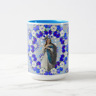 Caneca De Café Em Dois Tons Imaculada Concepção Virgem Nicarágua Maria