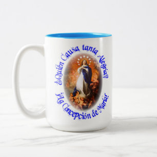 Caneca De Café Em Dois Tons Imaculada Concepção Virgem Nicarágua Maria